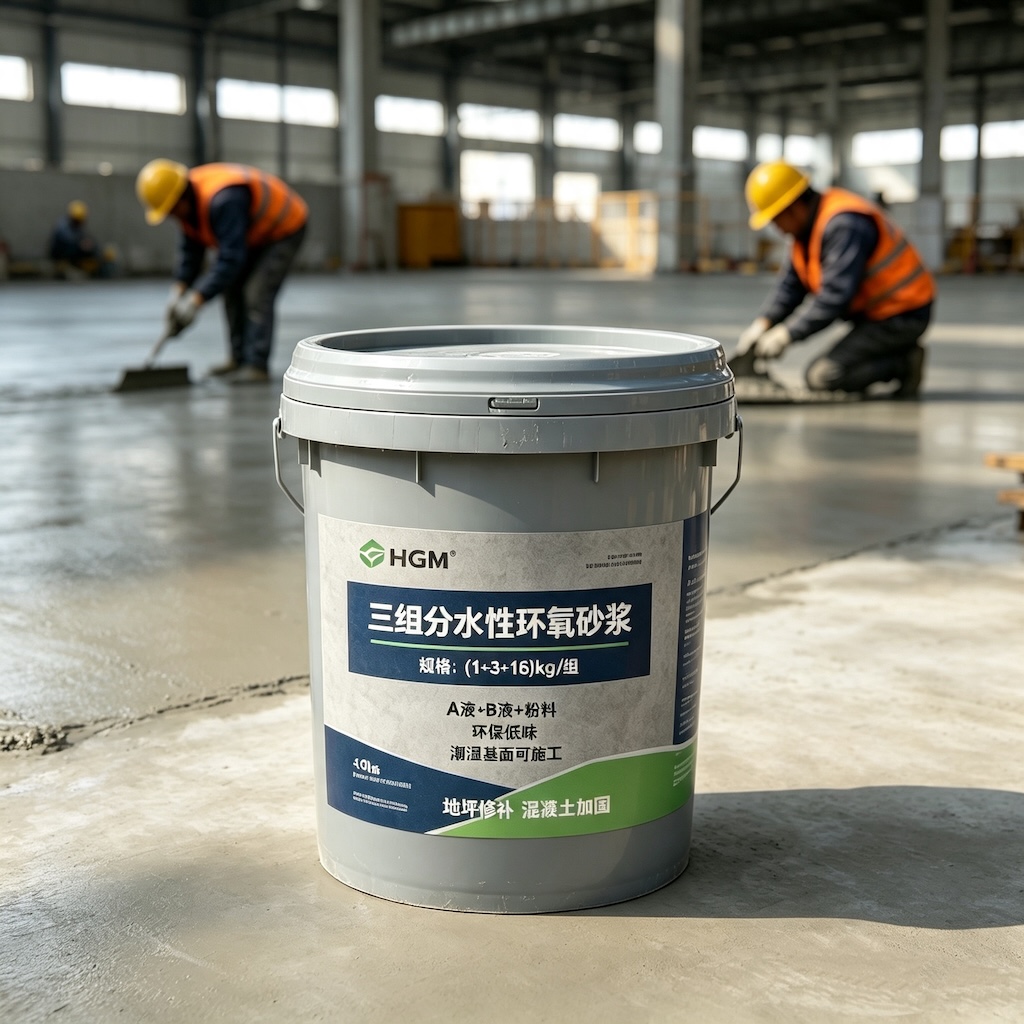 陆河三组份水性环氧砂浆